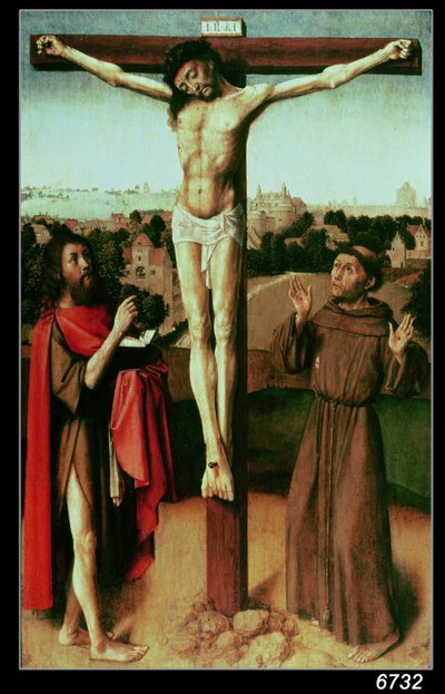 Christ on the Cross between St. John and St. Francis by Gerard David